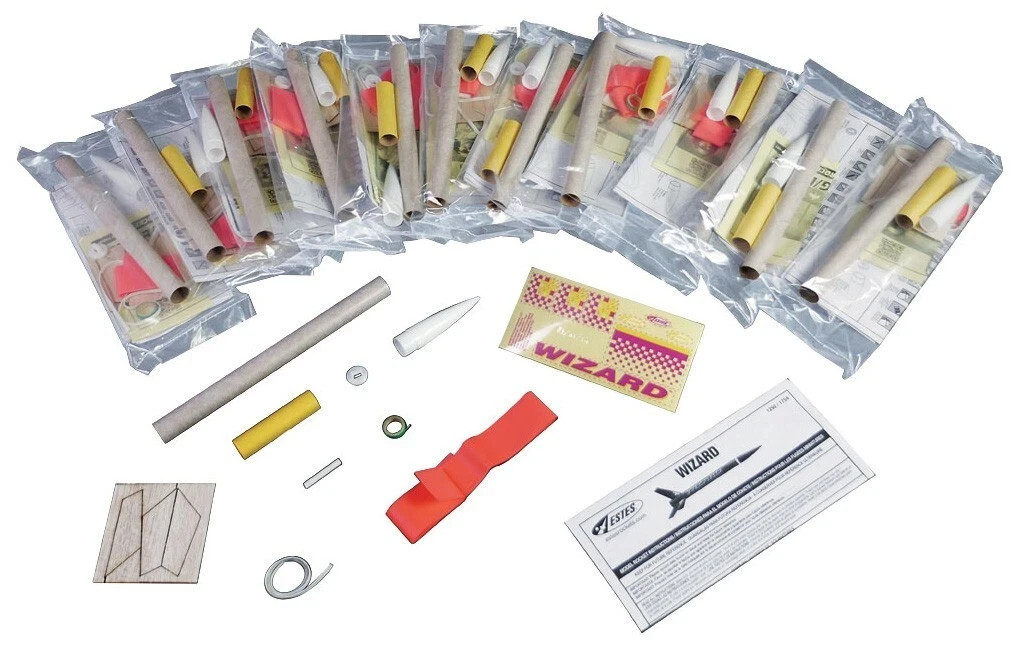 Estes Wizard Rocket Bulk Pack (Pack of 12)