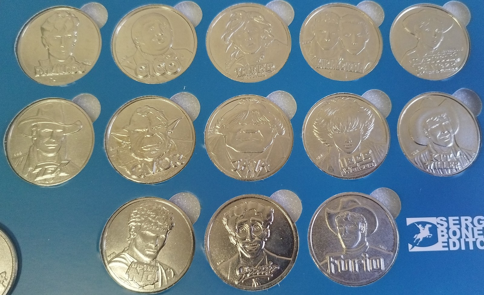 80s Medals Sergio Bonelli Binder with 22 Medals + Nick Raider Extra