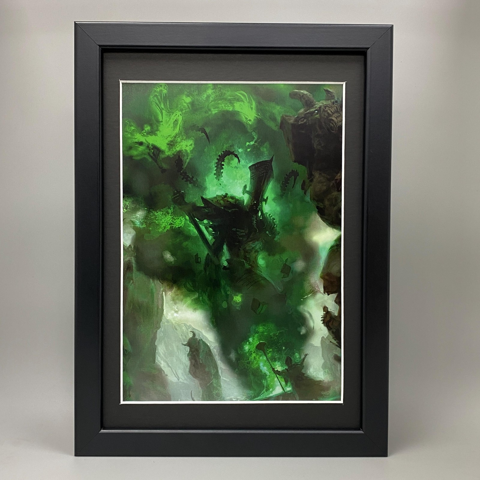 NAGASH FRAMED ART SUPREME LORD OF THE UNDEAD WARHAMMER AGE OF SIGMAR OLD WORLD