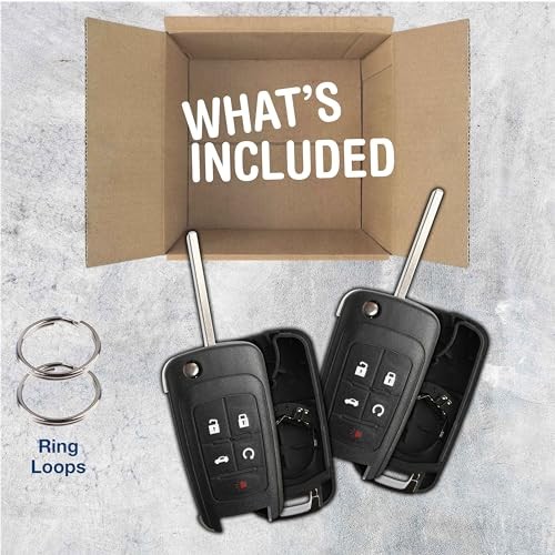 Just The Case Keyless Entry Remote Control Car Key Fob Shell Replacement for