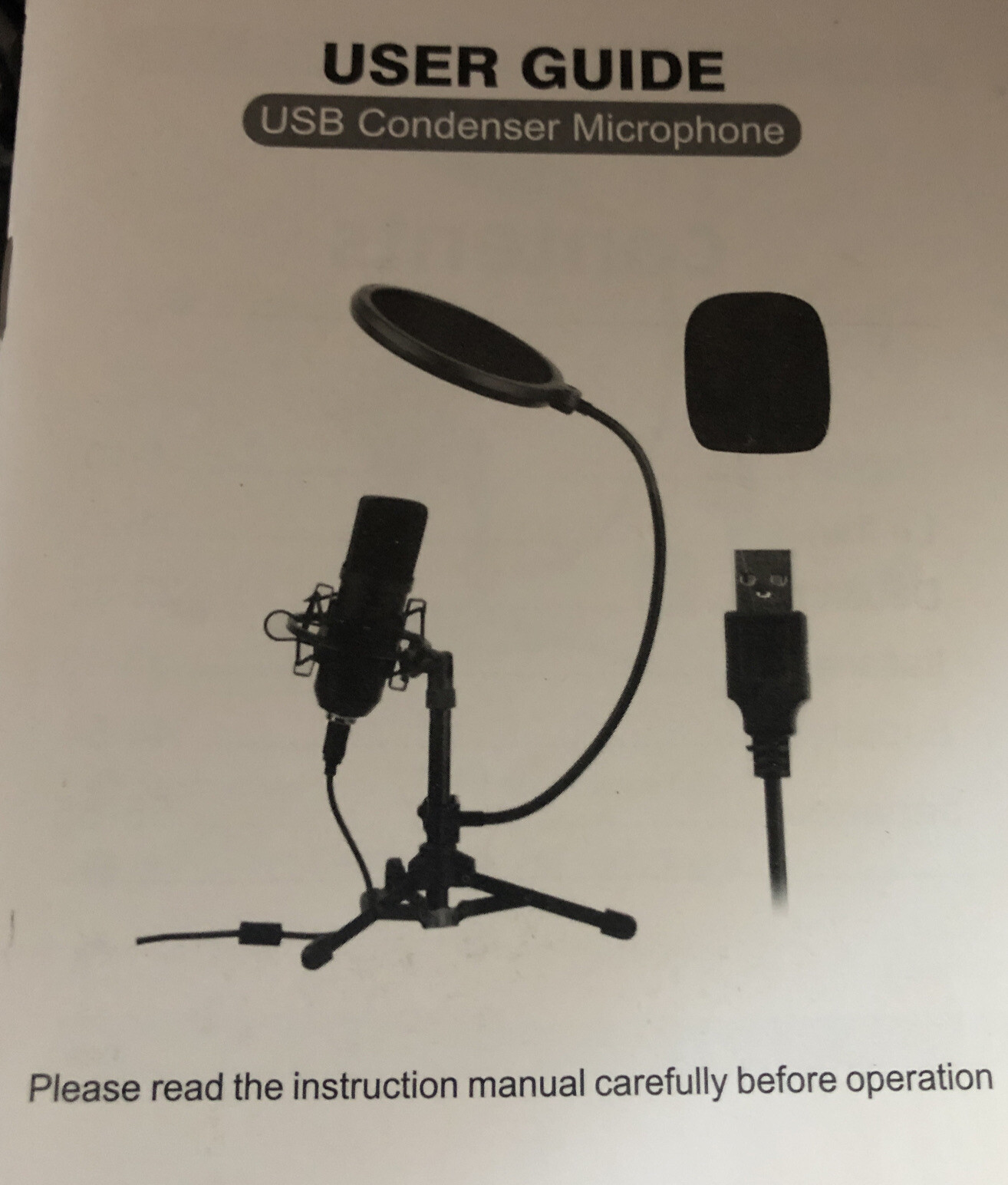 RISEA PROFESSIONAL MICROPHONE STAND SET NEW OPEN BOX