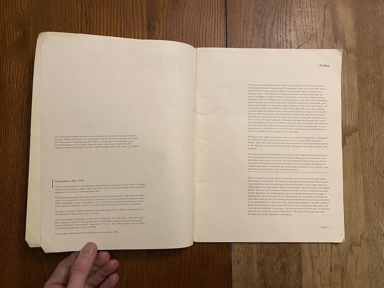 IBM Introduction To Computer Systems Third Edition 1978 RARE!!