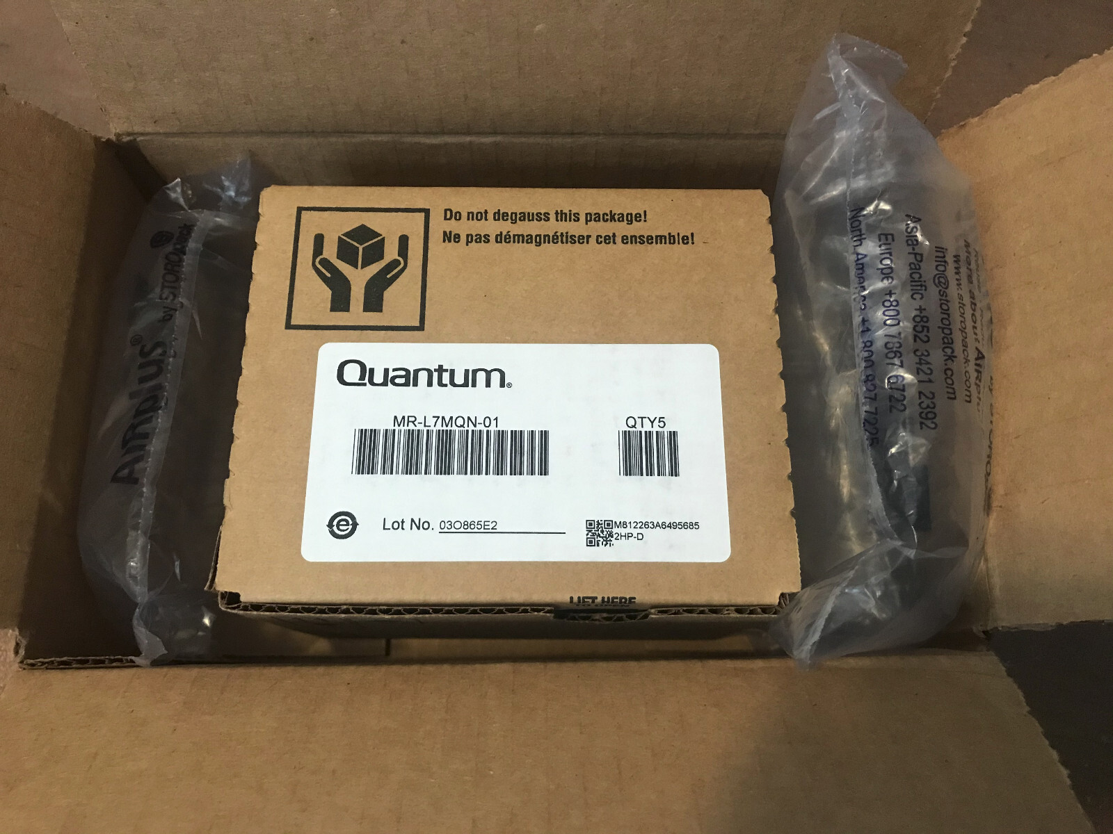 New Quantum LTO 7 Tape Barium Ferrite Ultrium BaFe MR-L7MQN-01 Qty 5  (6TB 15TB)