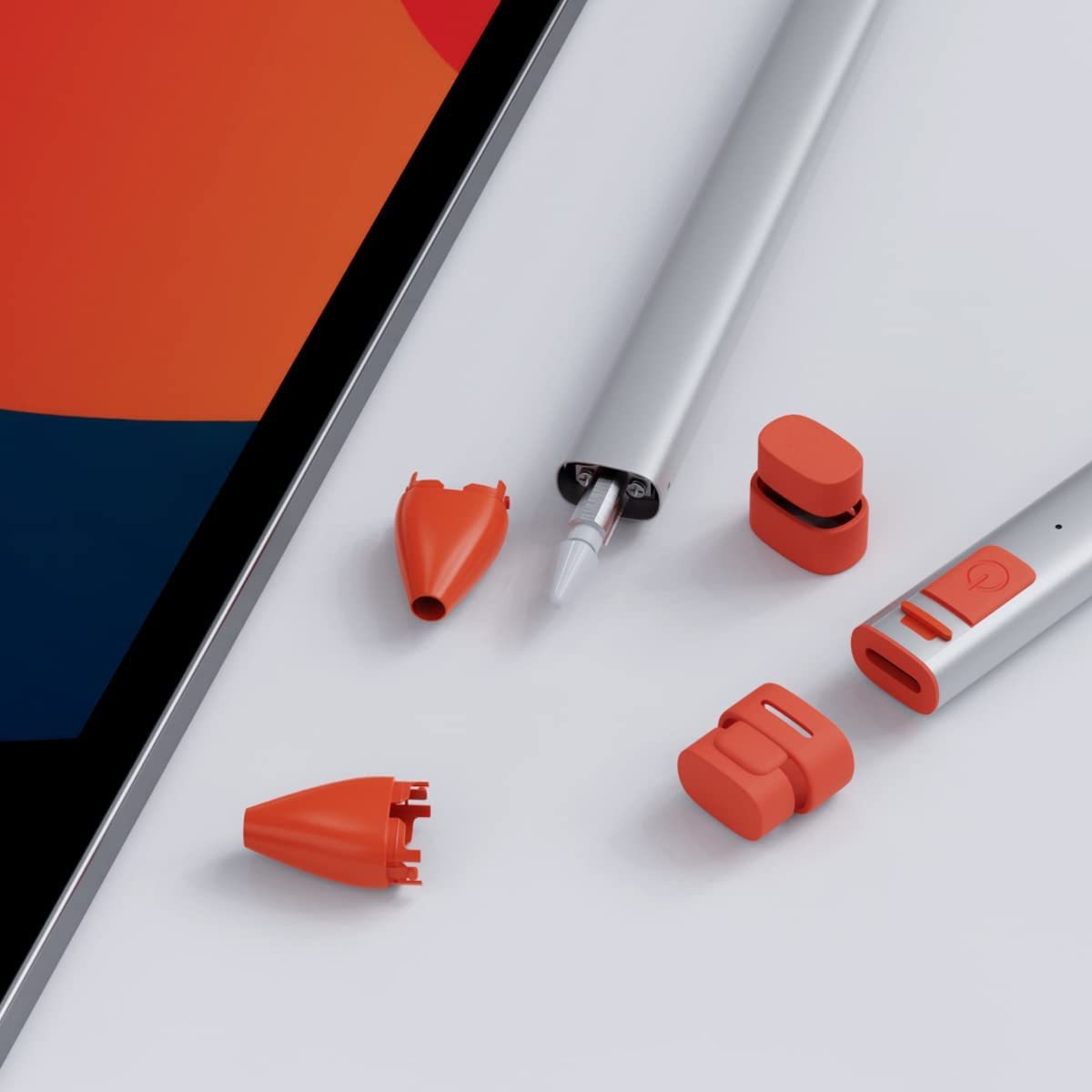 New Replacement Nib Cover and Top Cap for Logitech Crayon Pencil Nib Protector