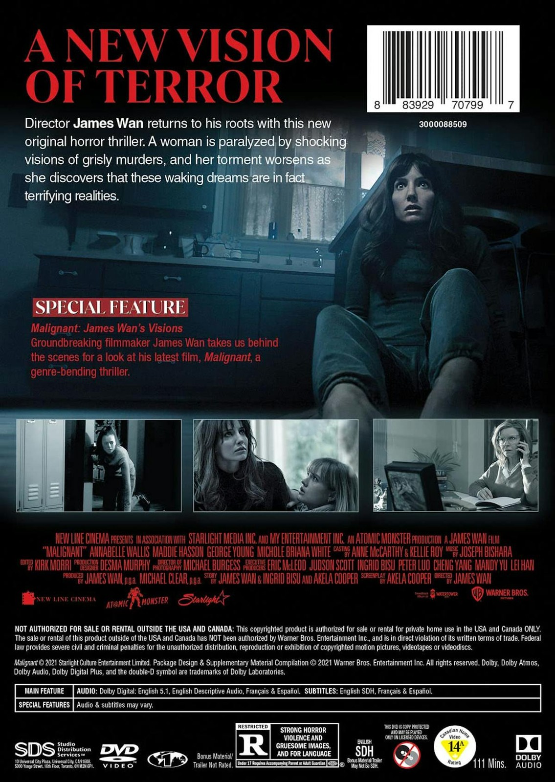 Malignant DVD Annabelle Wallis NEW