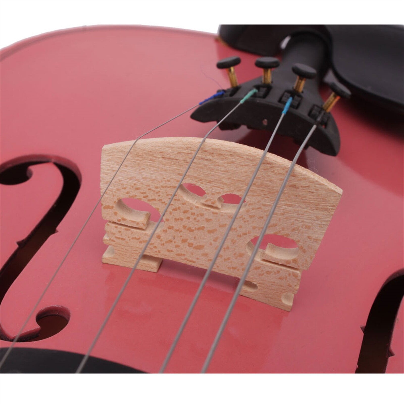 4/4 Full Size Acoustic Violin with Case Bow Rosin Pink Gift NEW US Stock