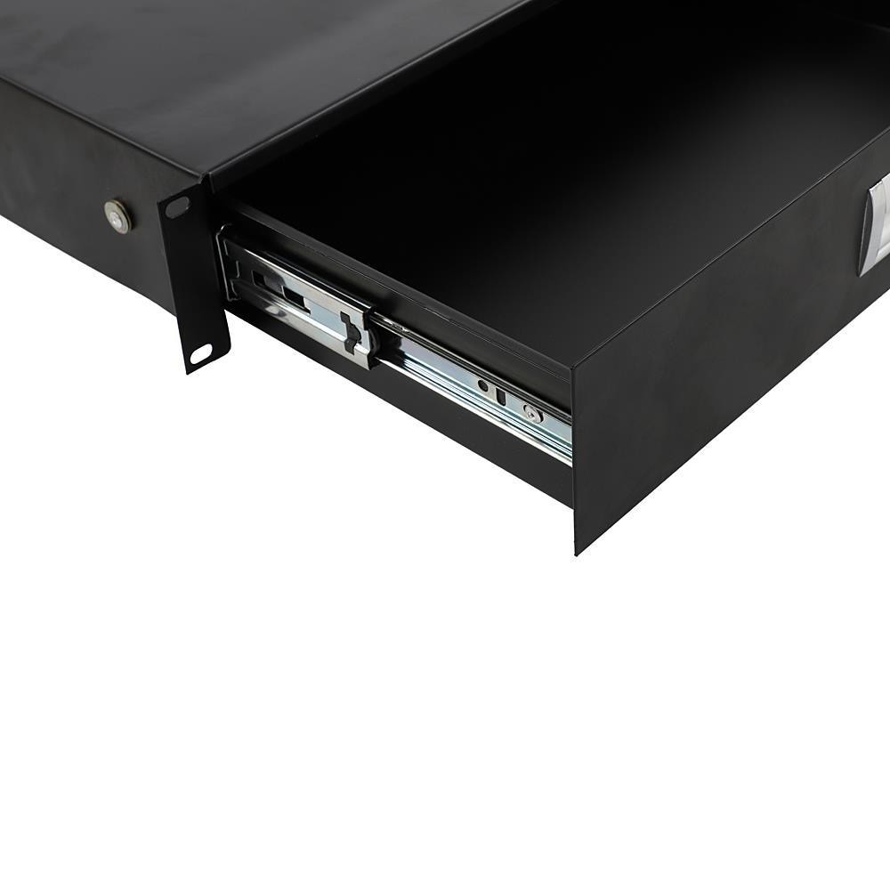 19 Inch Rack Mount 2U Locking Drawer Audio DJ Server Rack Storage Cabinet