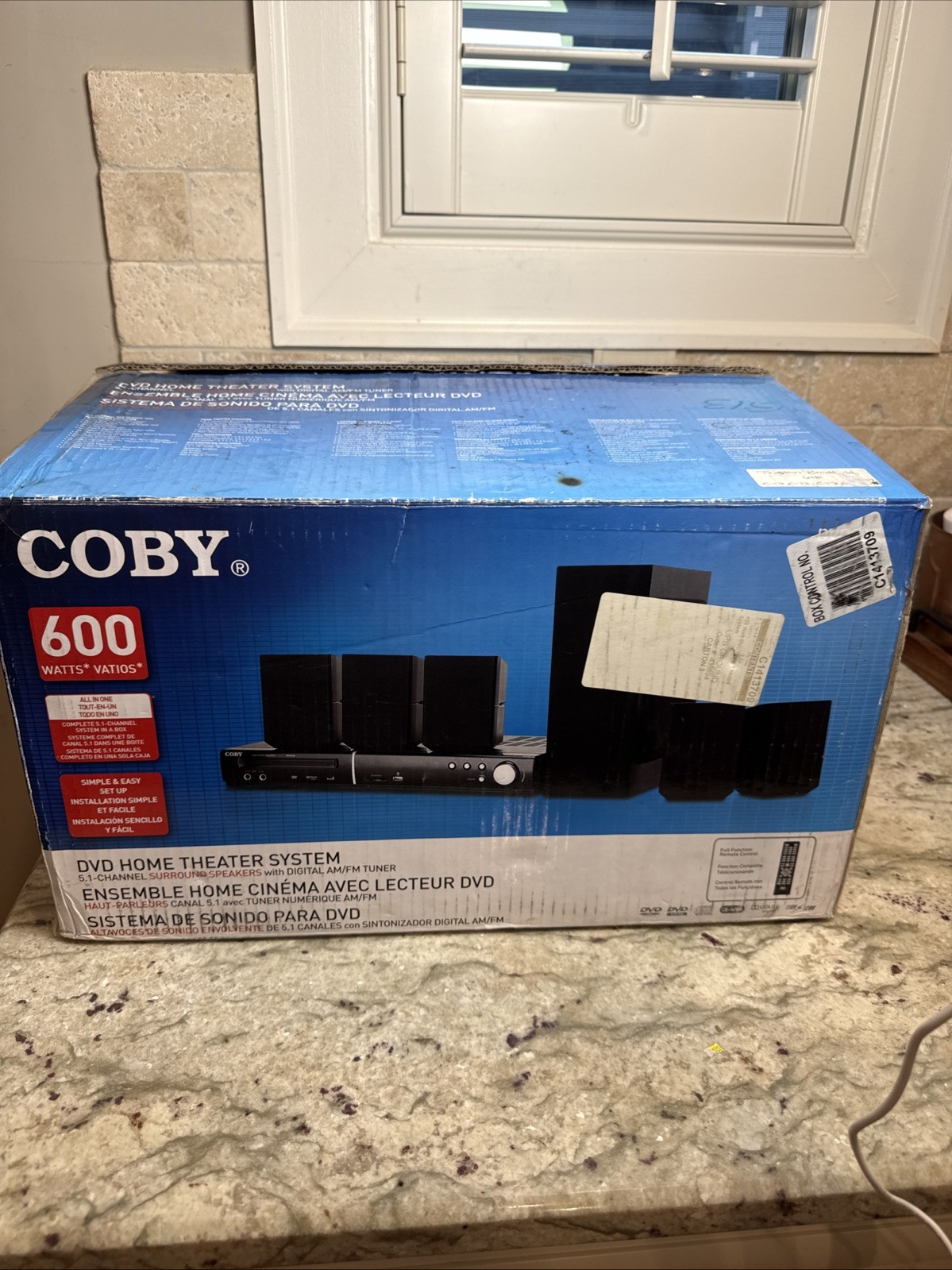 Vintage Coby DVD938 5.1 Channel DVD Home Theater System New IN BOX