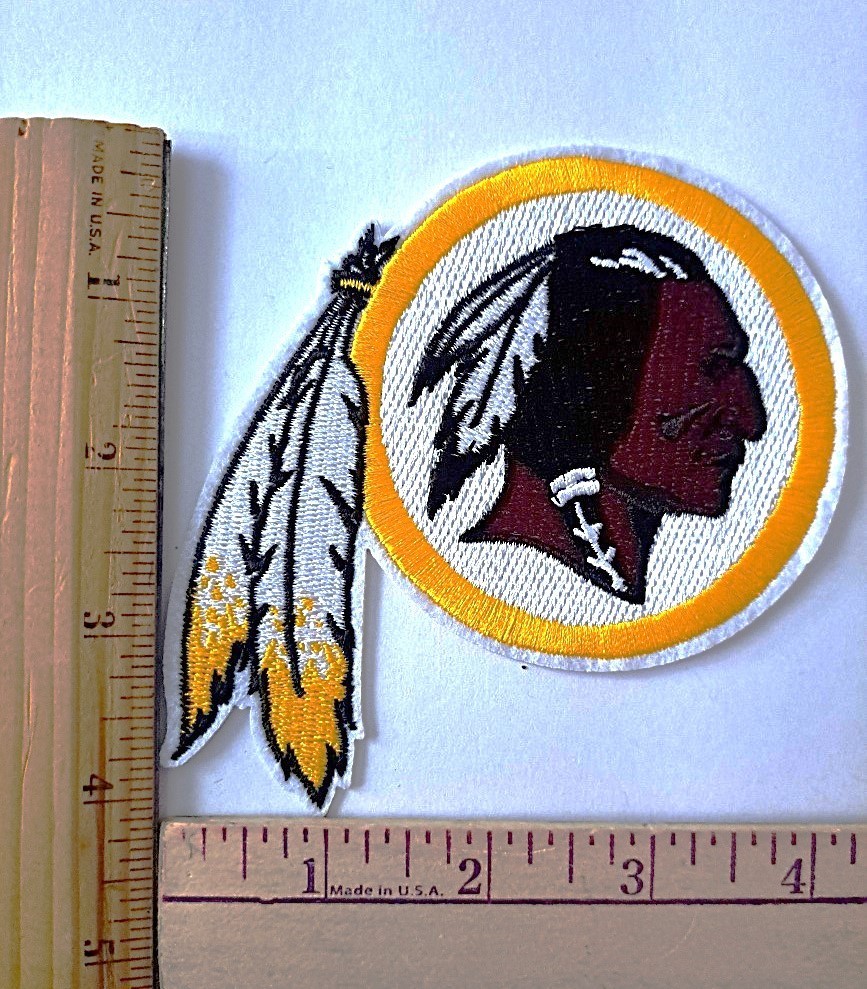 Washington Redskins Commanders Embroidered 4" Patch NFL Iron on Sew on Free Ship
