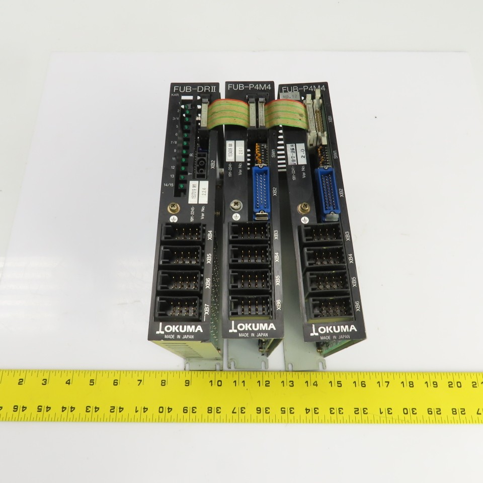 Okuma FUB-P4M4 FUB-DRII 1911-2245 Controller Cards From MX-45 VAE Lot OF 3
