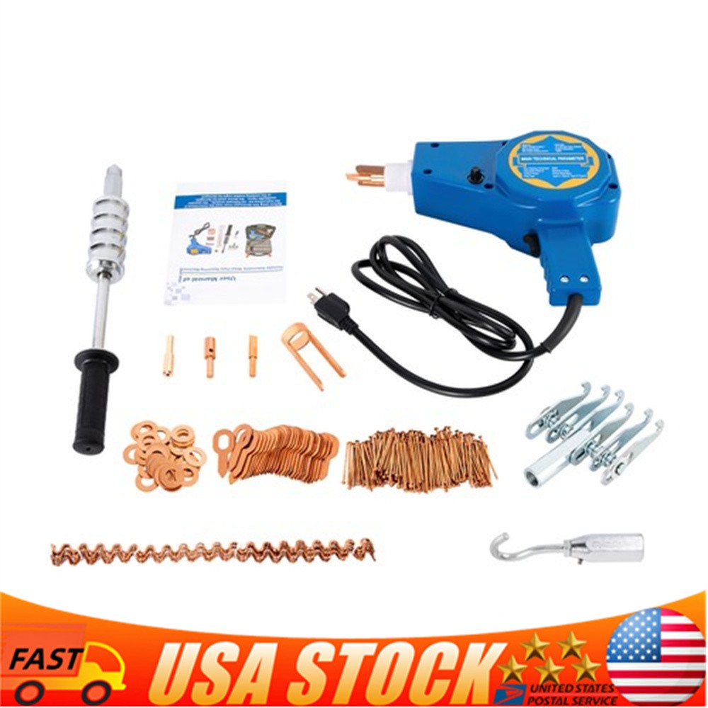 Auto Body Dent Repair Kit 800VA Electric Stud Welder Gun with Puller Hammer