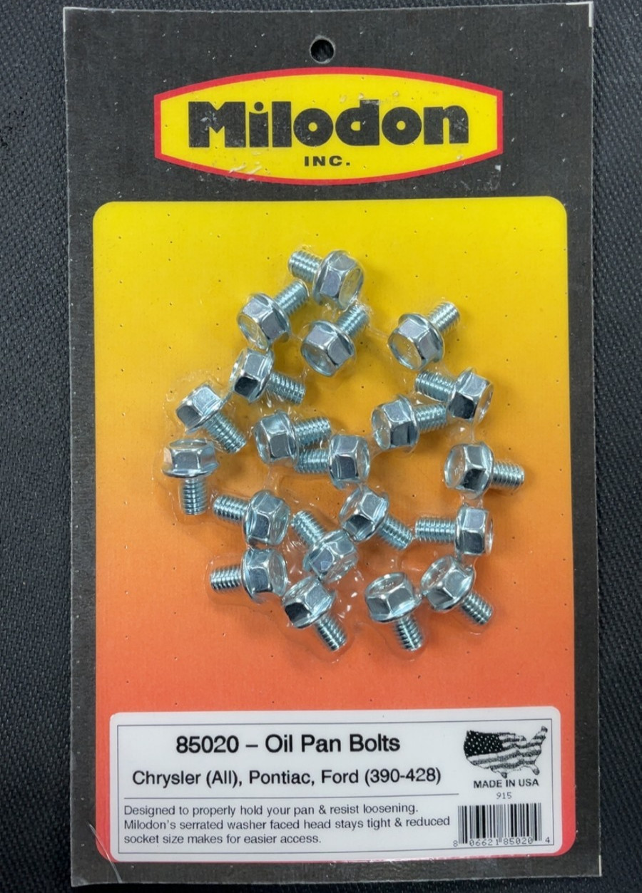 Milodon 85020 Oil Pan Bolts