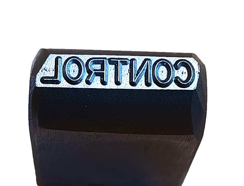 Key Stamp Locksmith Tool Key Punch Mark Reads CONTROL, EverStamp #119