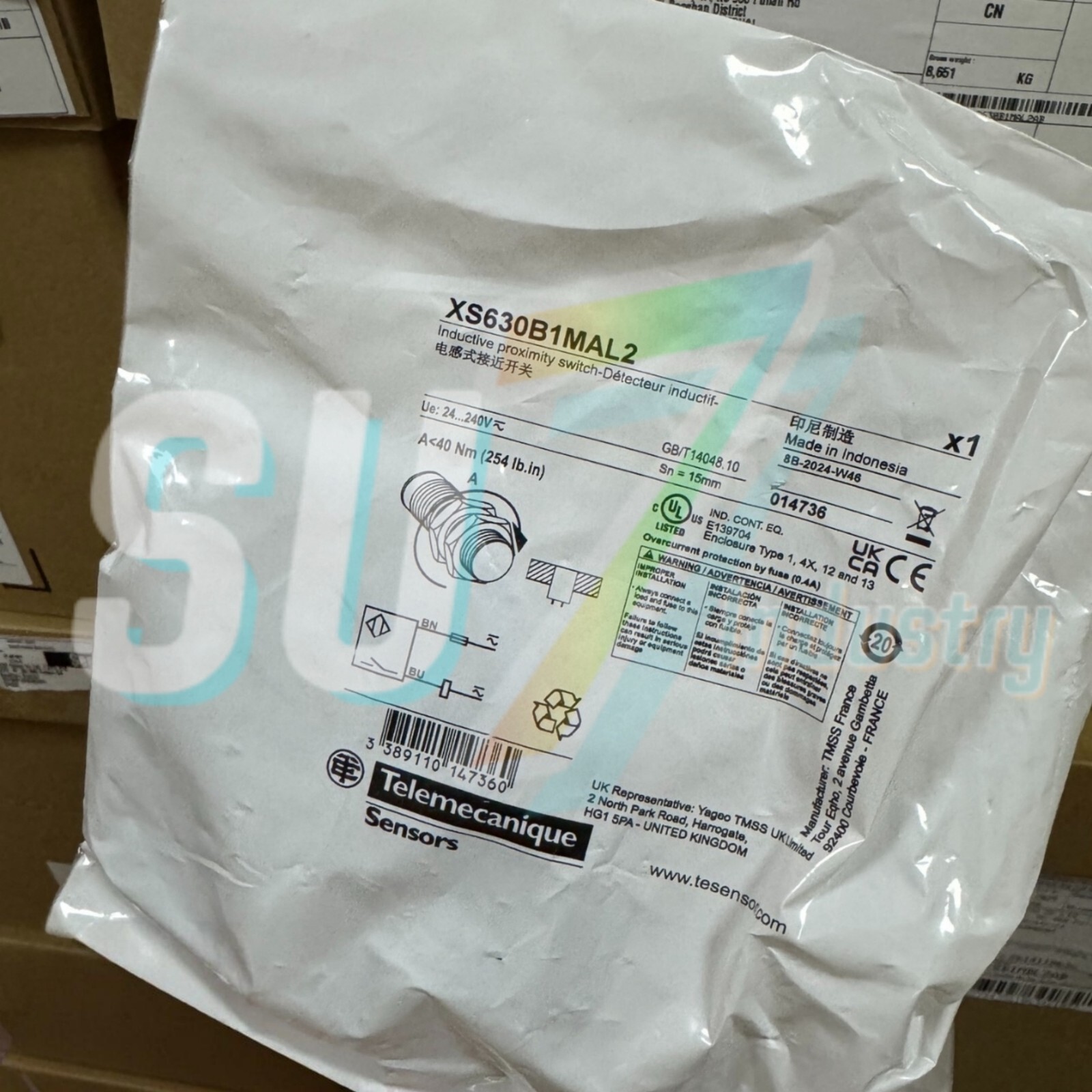 Schneider XS630B1MAL2 Telemecanique Proximity Sensor# 1pcs  New  In Box