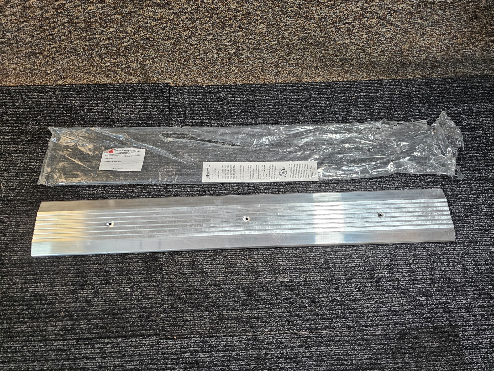 (QTY 3) Reese S425A 36-inch Saddle Threshold - Mill Finish Aluminum