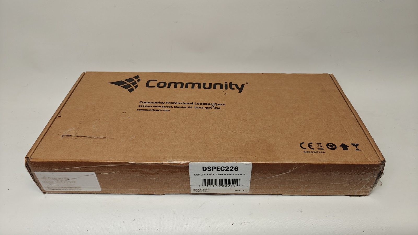 Community dSPEC 226 DSP 2 IN X 6 Out Speaker Processor