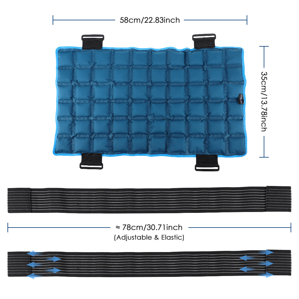Large Gel Ice Pack for Injuries Reusable Flexible Hot Cold Therapy Compress USA