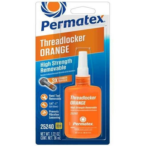 Permatex® 25240 - 36ml Orange High Strength Removable Threadlocker