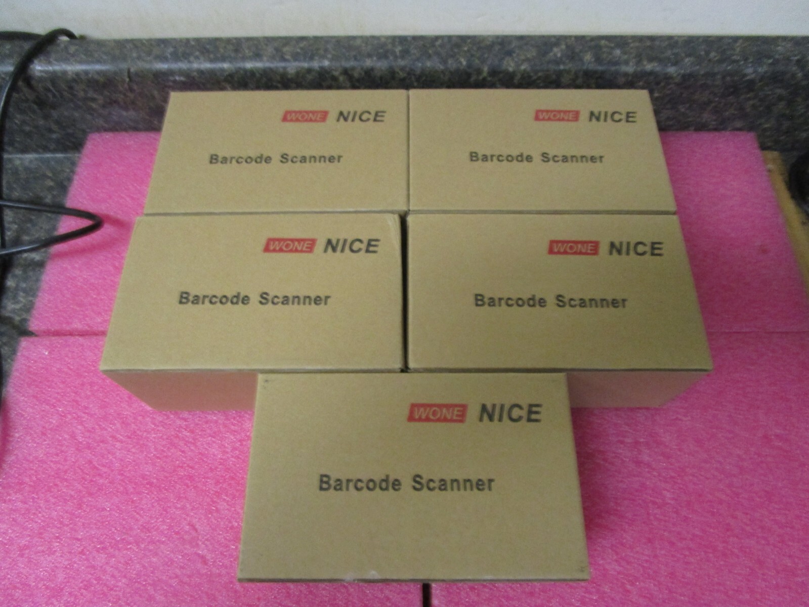 Lot of 5 WoneNice WN3300 USB Barcode Scanner Reader - Wone Nice - New in Box