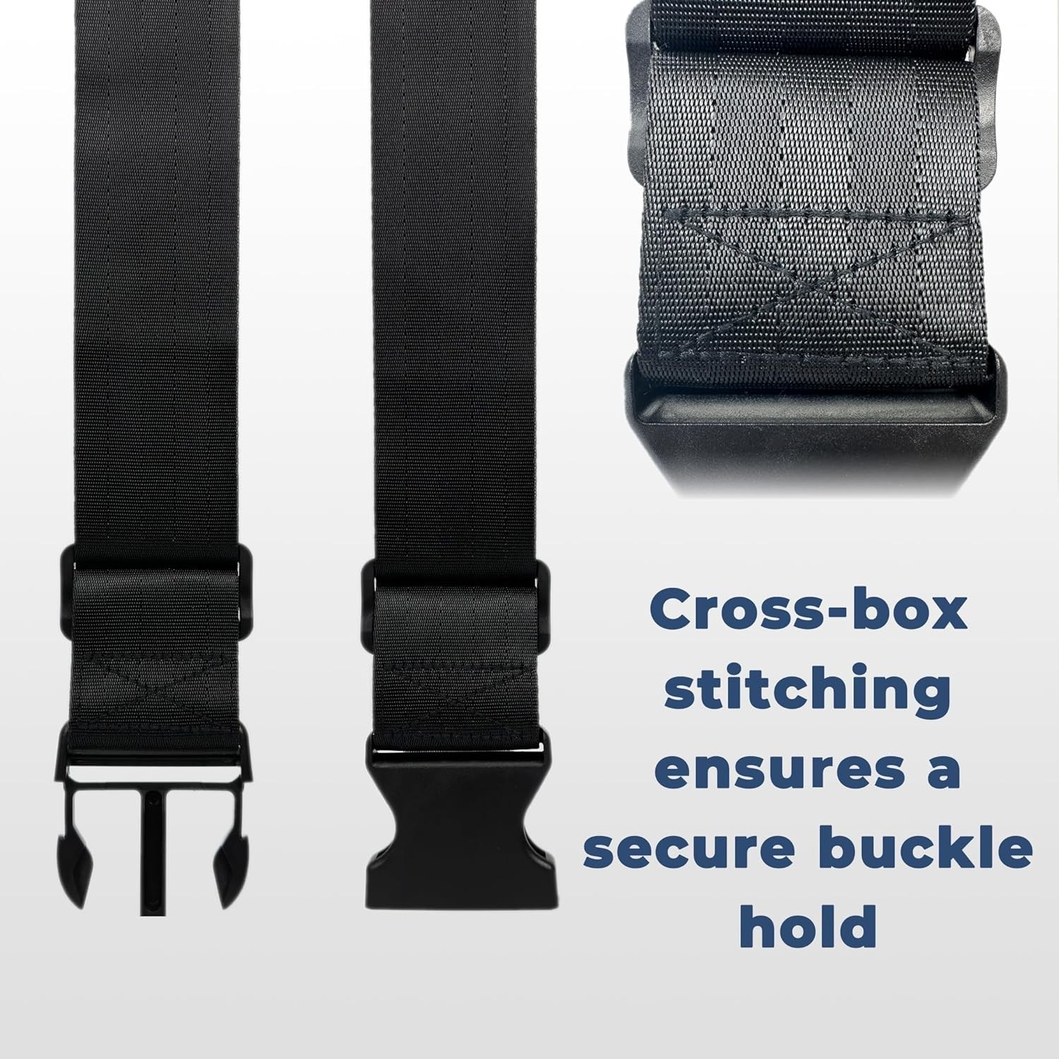 Easy Install Adjustable Wheelchair Lap Belt for Enhanced User Security 12-60"