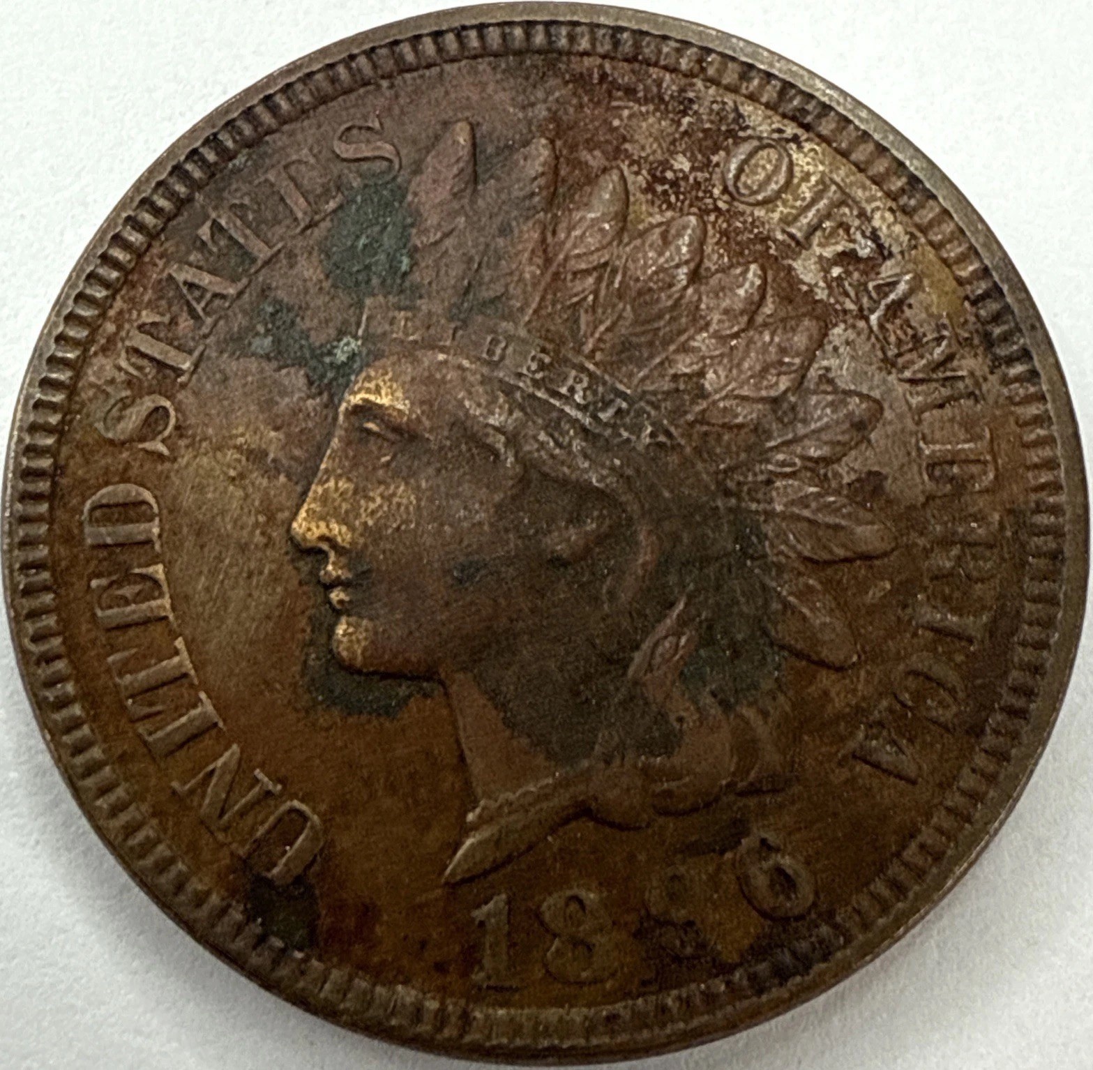 1896 Indian Head Cent Exact Coin Imaged #IND2287