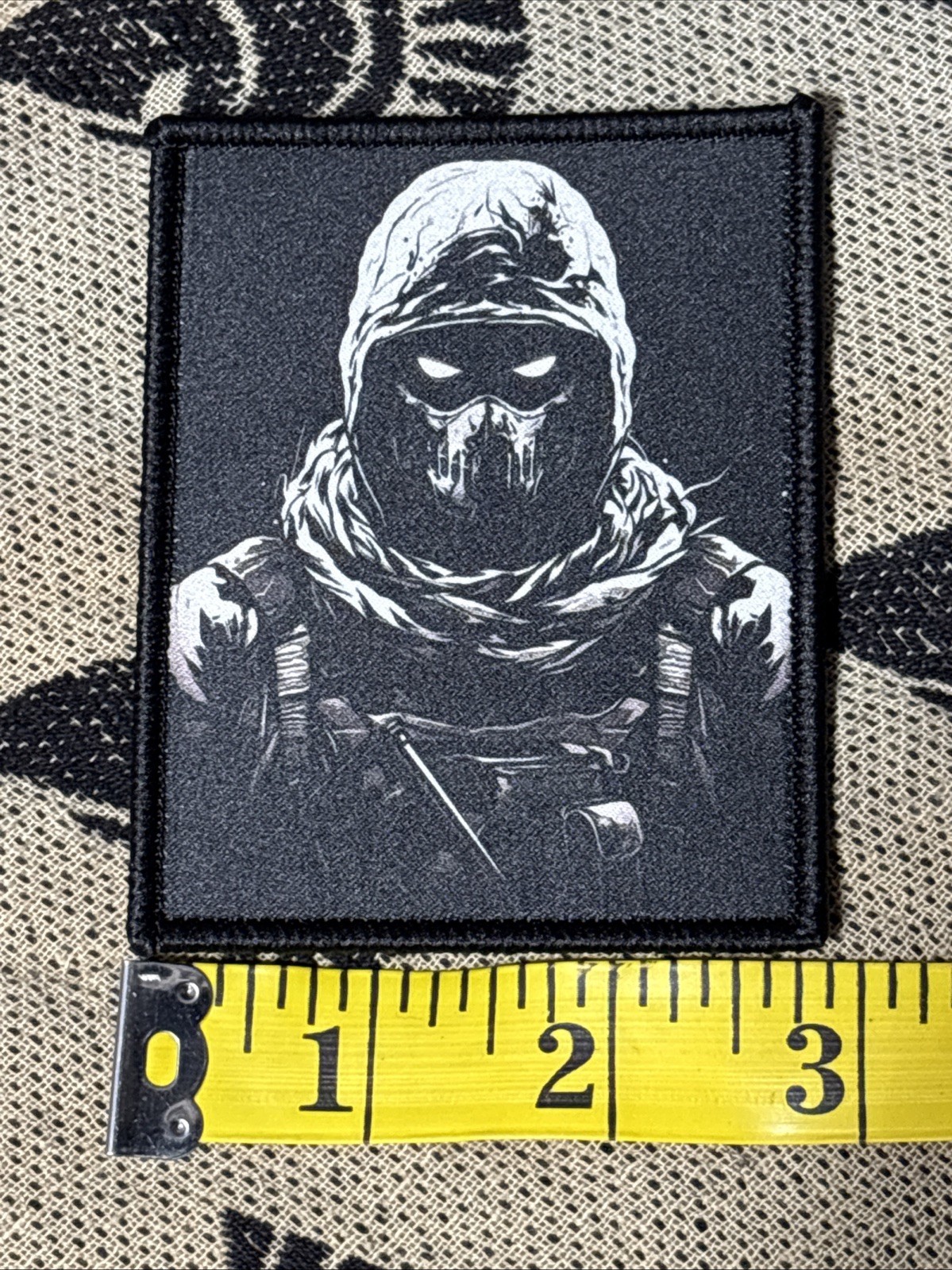 Ghost Moral Tactical Hook And Loop Patch High Quality Graphic ~3x3.5