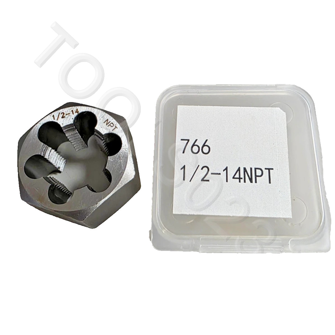 1/2"-14 NPT Pipe Die Nut Hex Rethread Chaser 1-5/8 Hex CS A1 417-03214