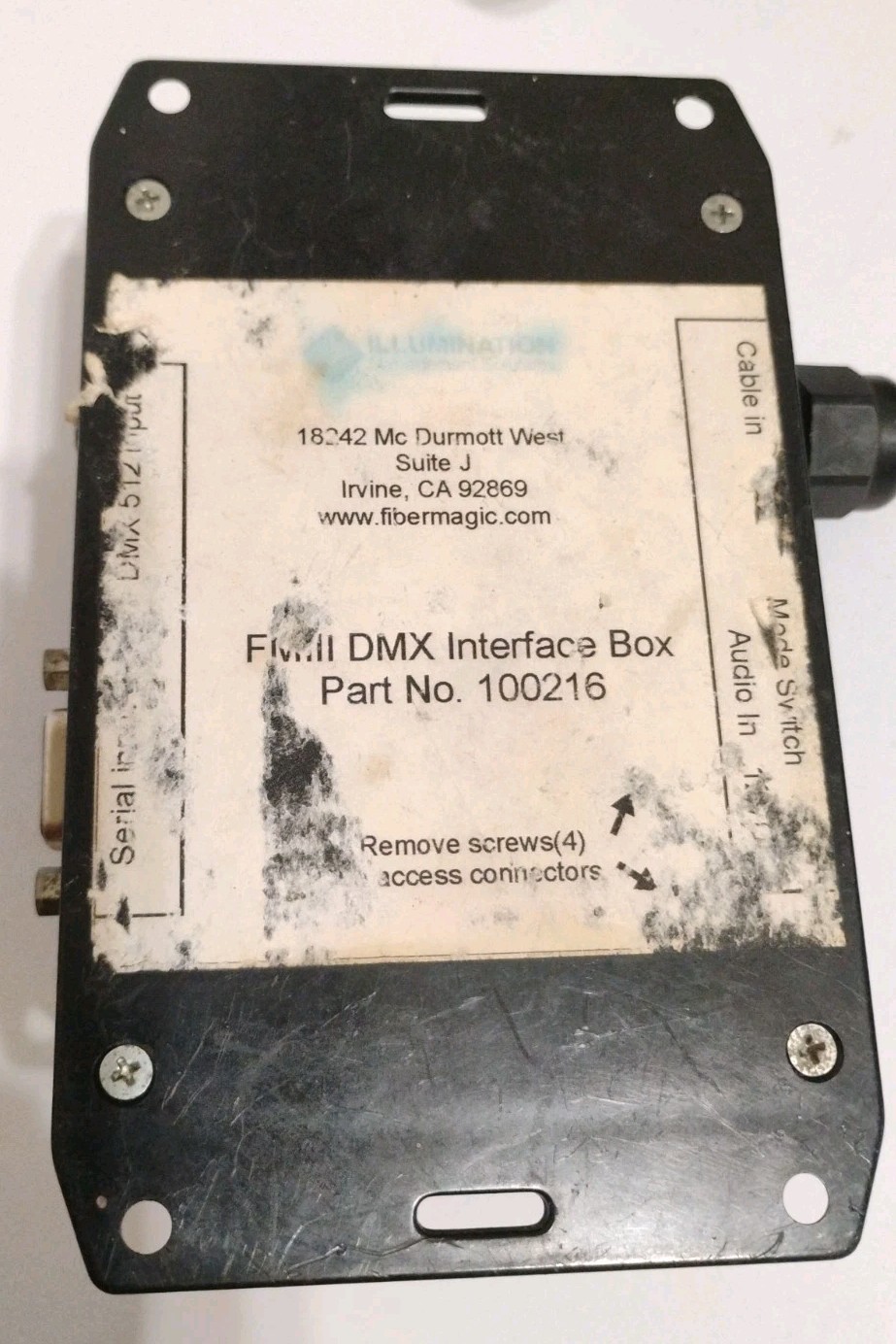Illumination Management Solutions RGB DMX Stage Light With Interface Box TESTED