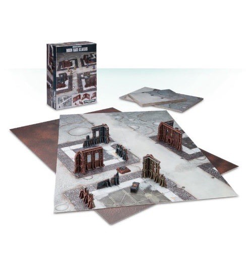 Warhammer 40k Realm of Battle Moon Base Klaisus Game Boards + Terrain Set OOPBox