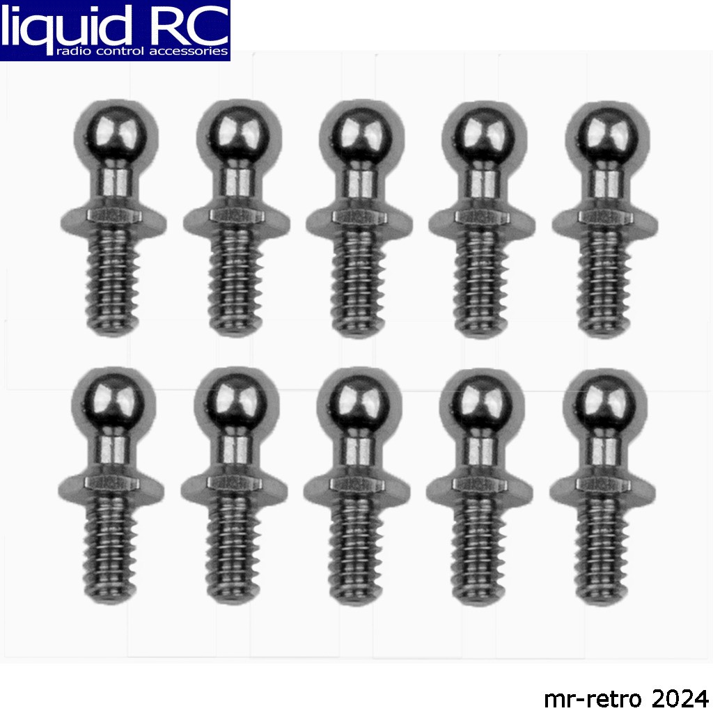 Associated 6271 RC10 Ballstud Set .20 silver