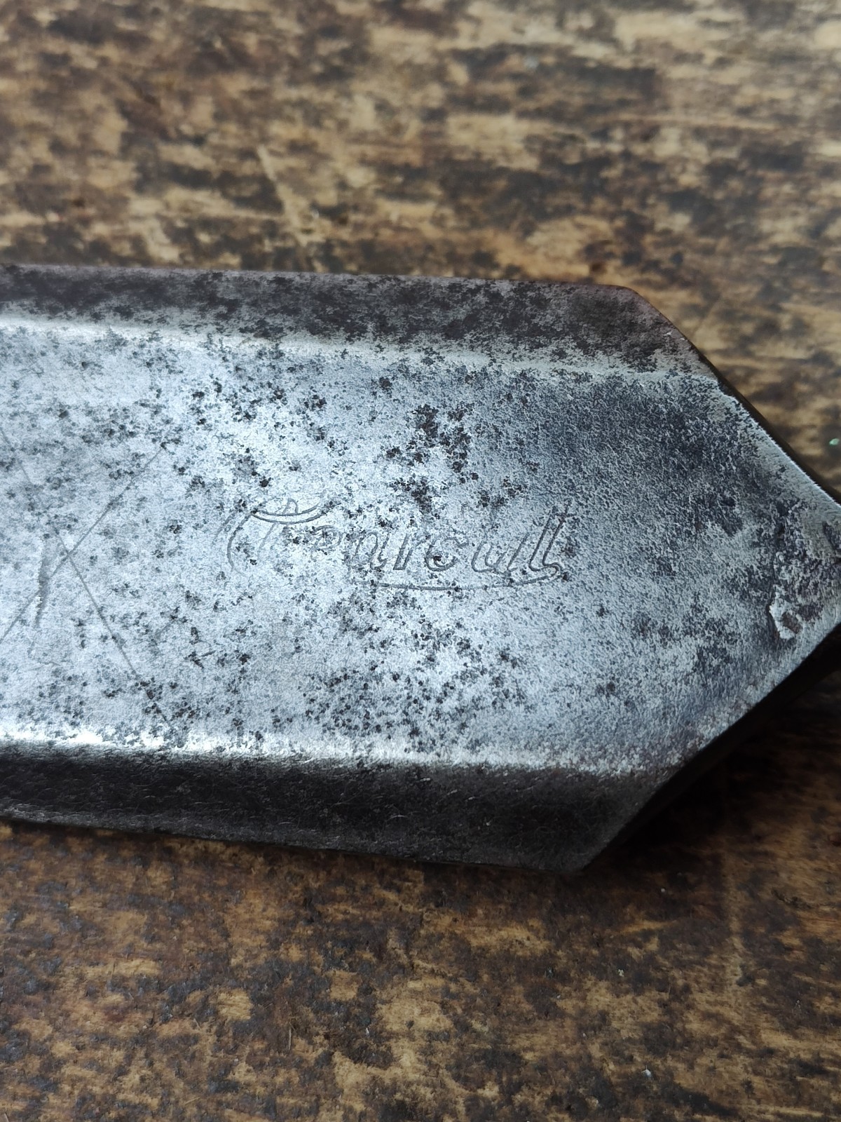 Early Clear Cut 2" Bevel Edge Socket Framing Chisel Timber Slick