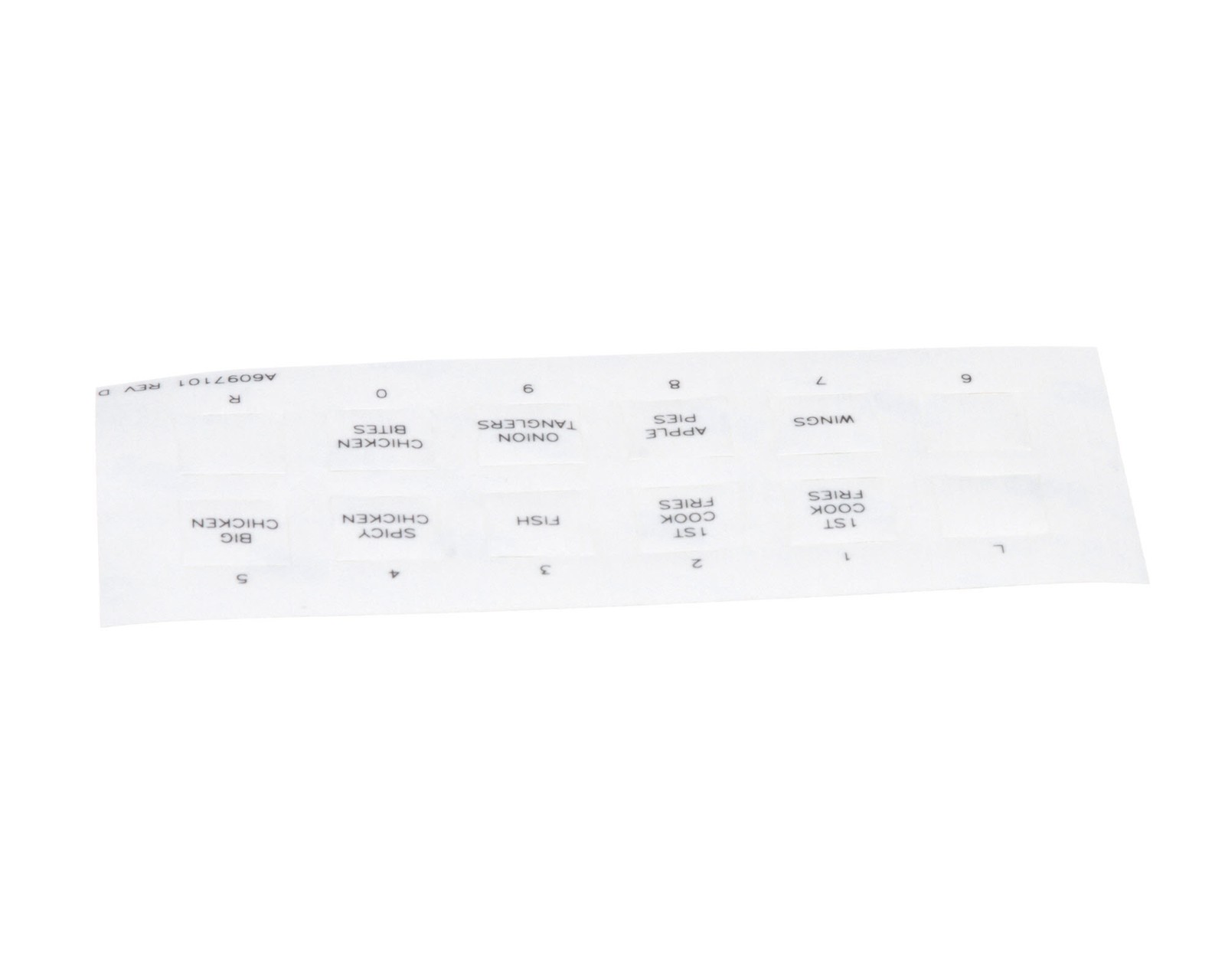Pitco Label,Ssh60W Left Hand Cook A6097101 - Genuine OEM Replacement Part