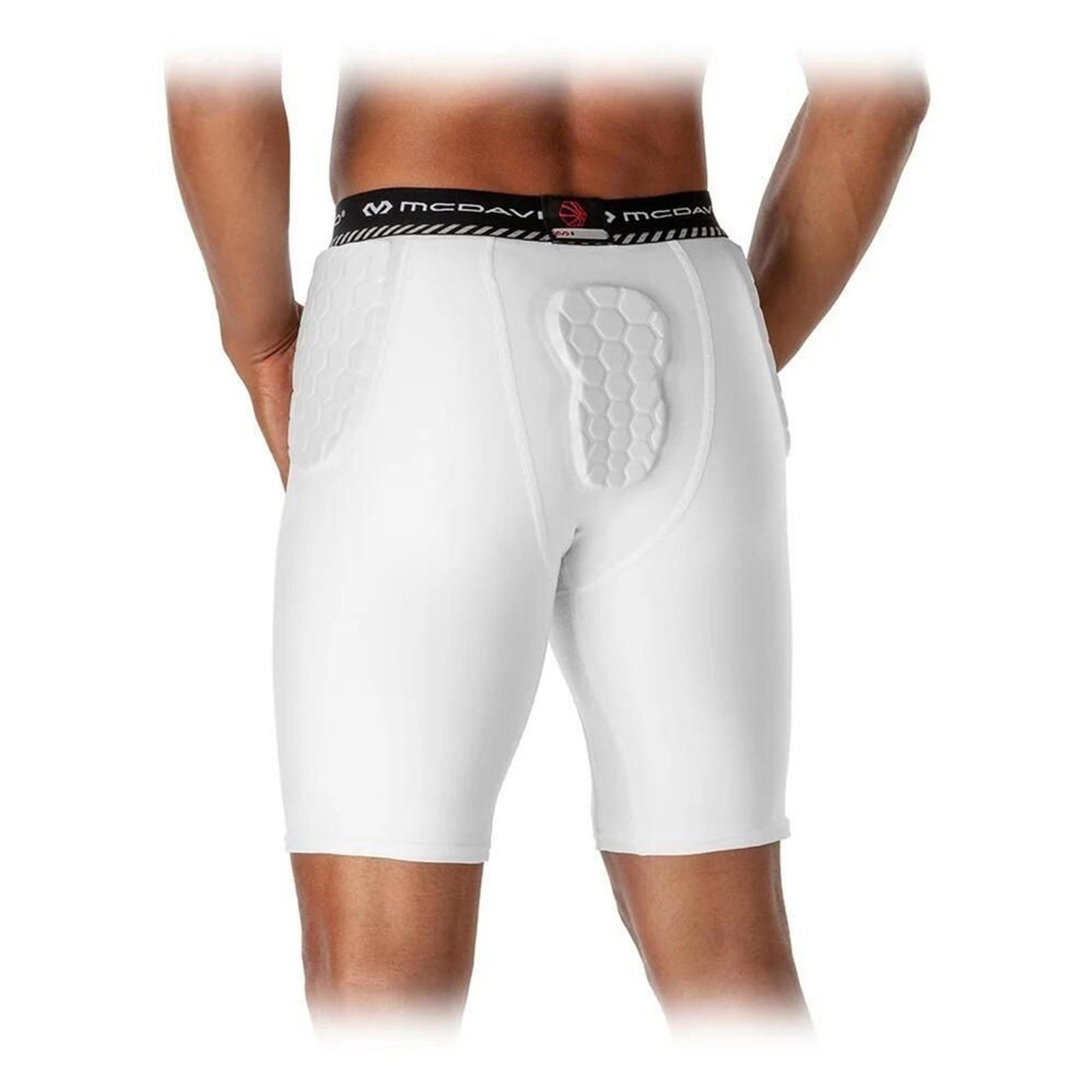 McDavid 21360 MEN'S SIZE XL Basketball Hex Compression Short w/ Hip & Tail Pads