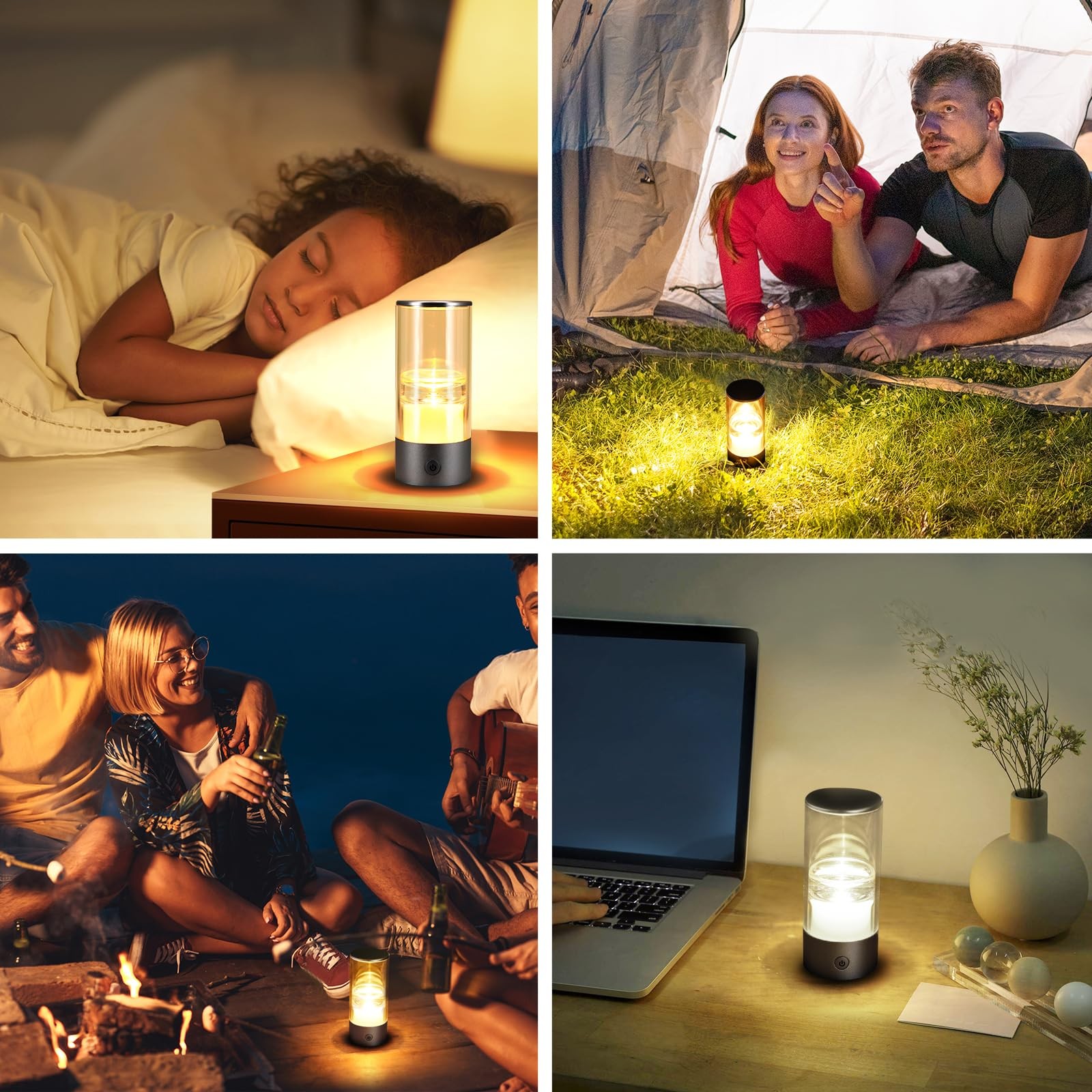 Small Camping Lights,Rechargeable Camping Light,Color Temperature Adjustment ...
