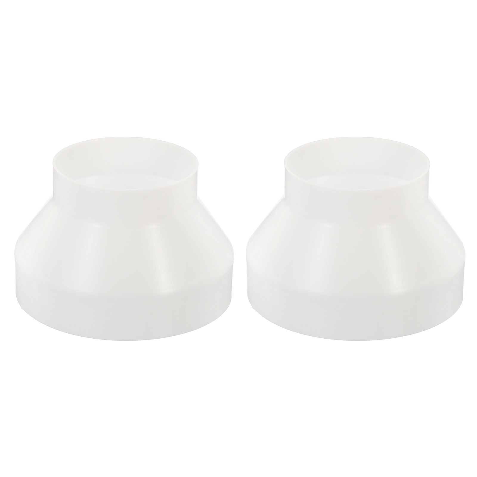 2Pcs 7" to 4.3" Duct Reducer Ducting Airflow Tube Increaser Adapter Pipe Fitting