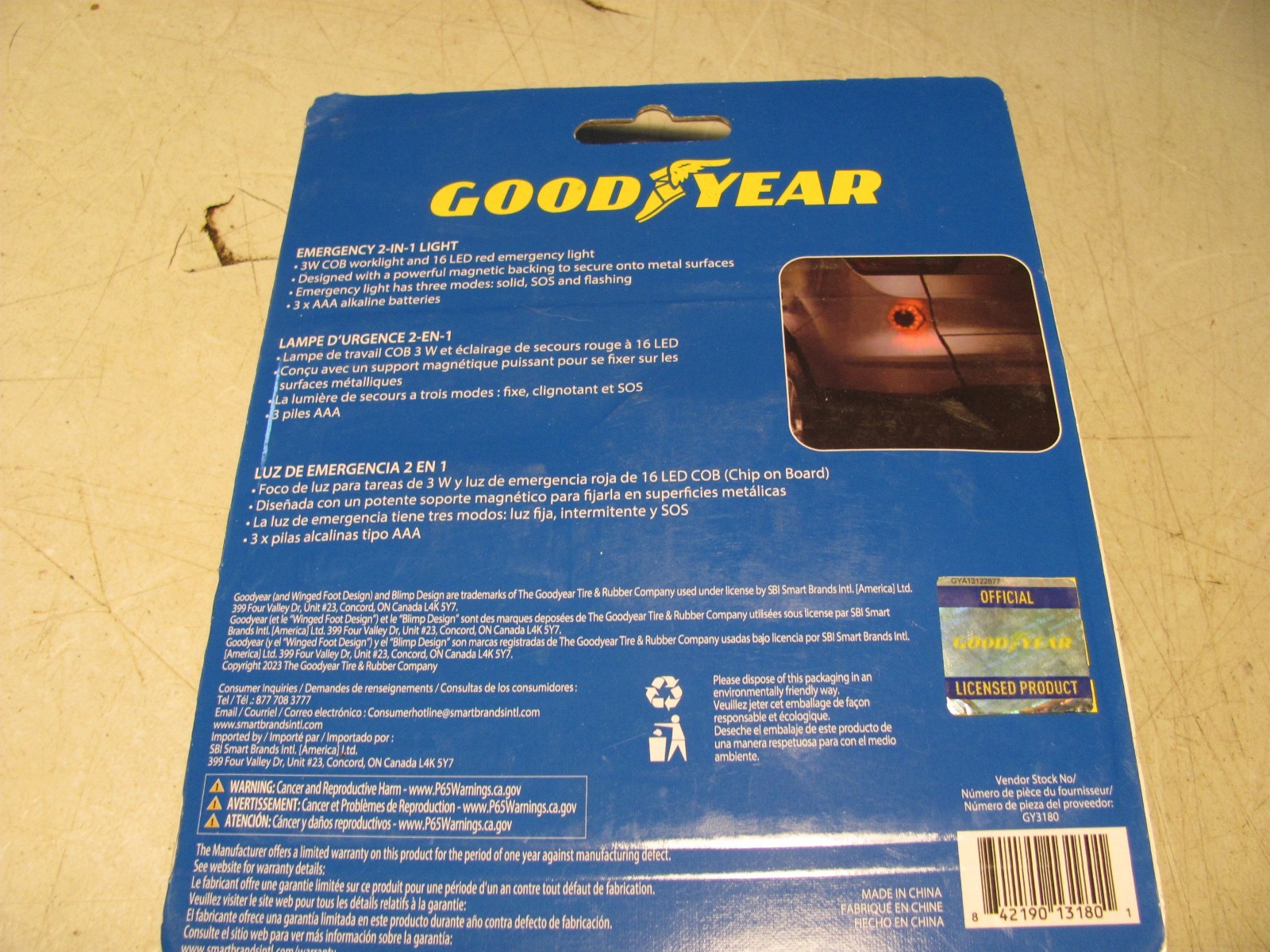 4- Roadside Emergency Beacons LED Stone point & Goodyear.