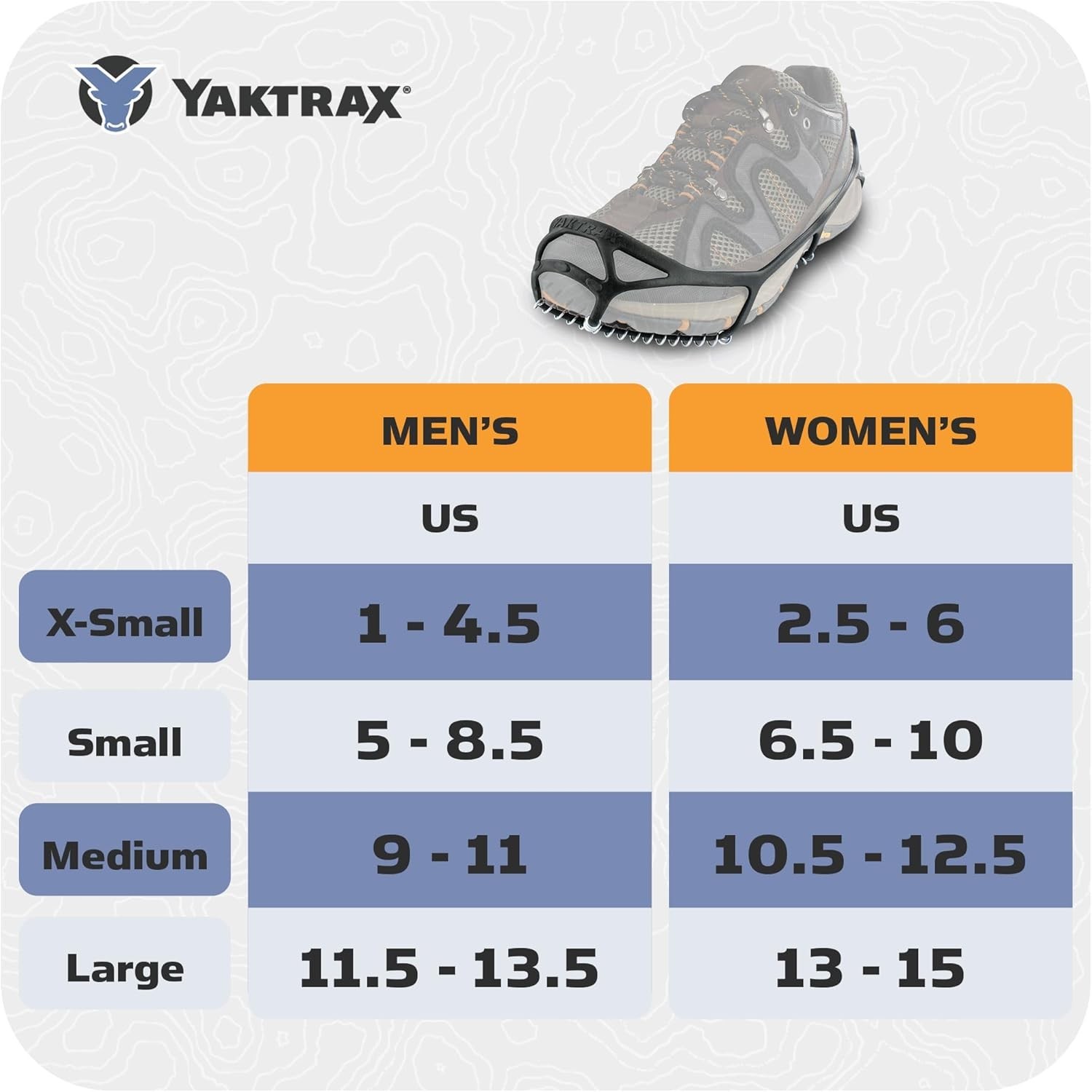 Walk Traction Cleats 360 Degree Grip on Snow Ice Multi Terrain Surfaces