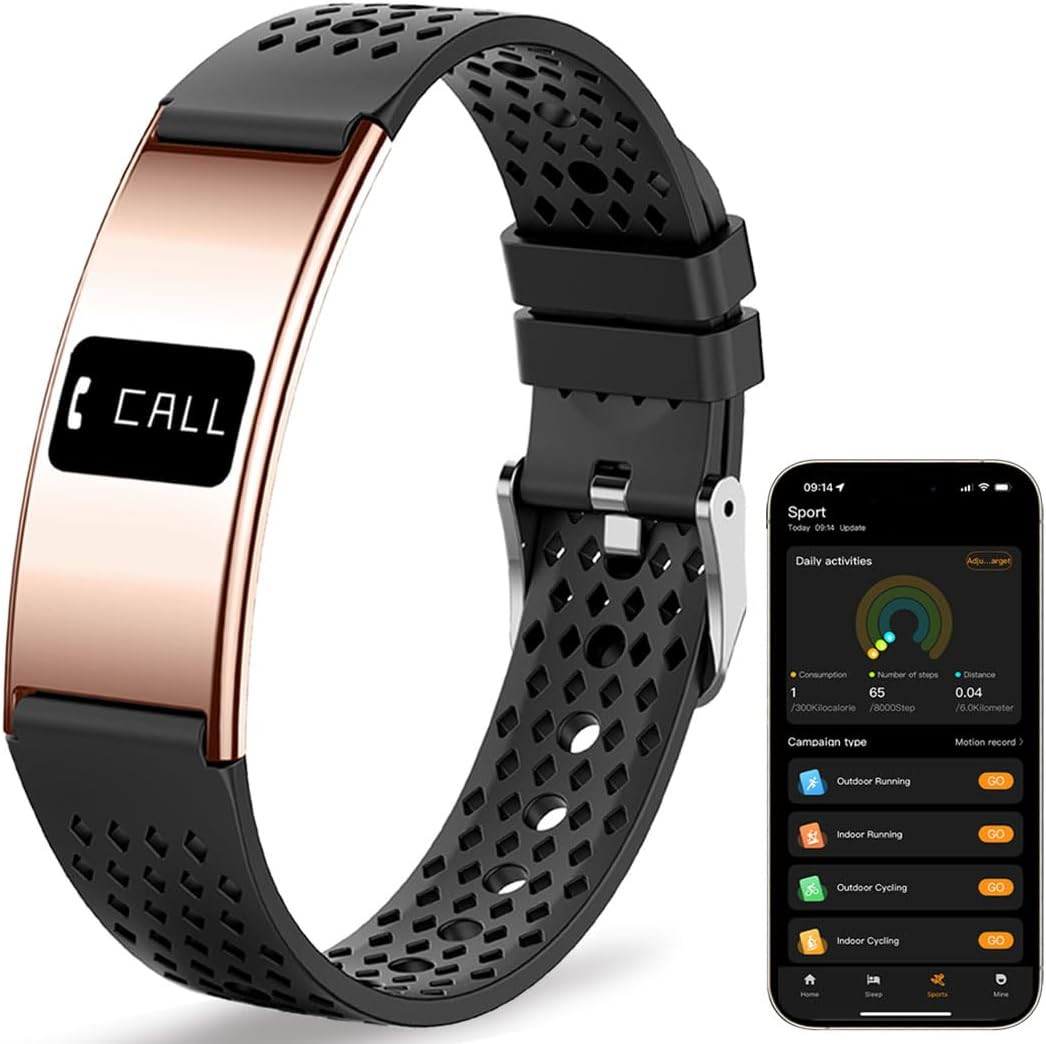 Ultrathin 5Mm Smart Bracelet for Men Women Fitness Tracker with Heart Rate Blood