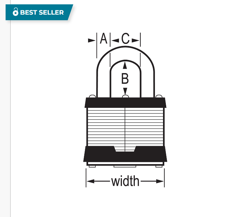 Master #1 Padlocks - Pack of 6, Keyed Alike