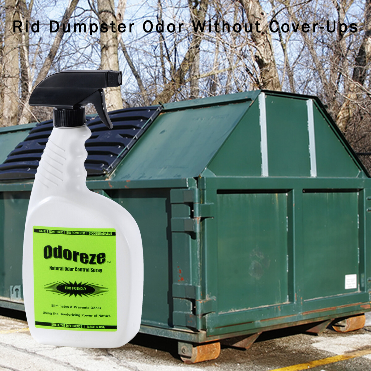 ODOREZE Natural Dumpster Odor Eliminator & Cleaner: 5 Gallon Concentrate
