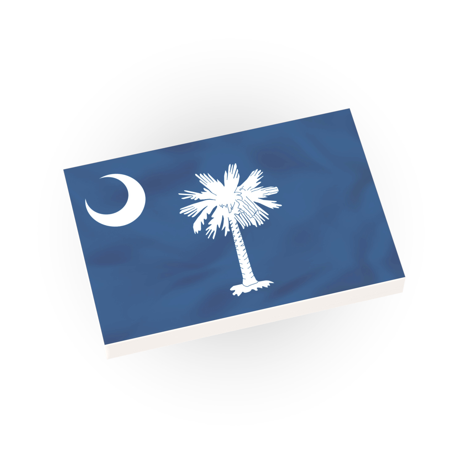 South Carolina State Flag - Custom Printed MOC - 2x3  - Minifig Brick City