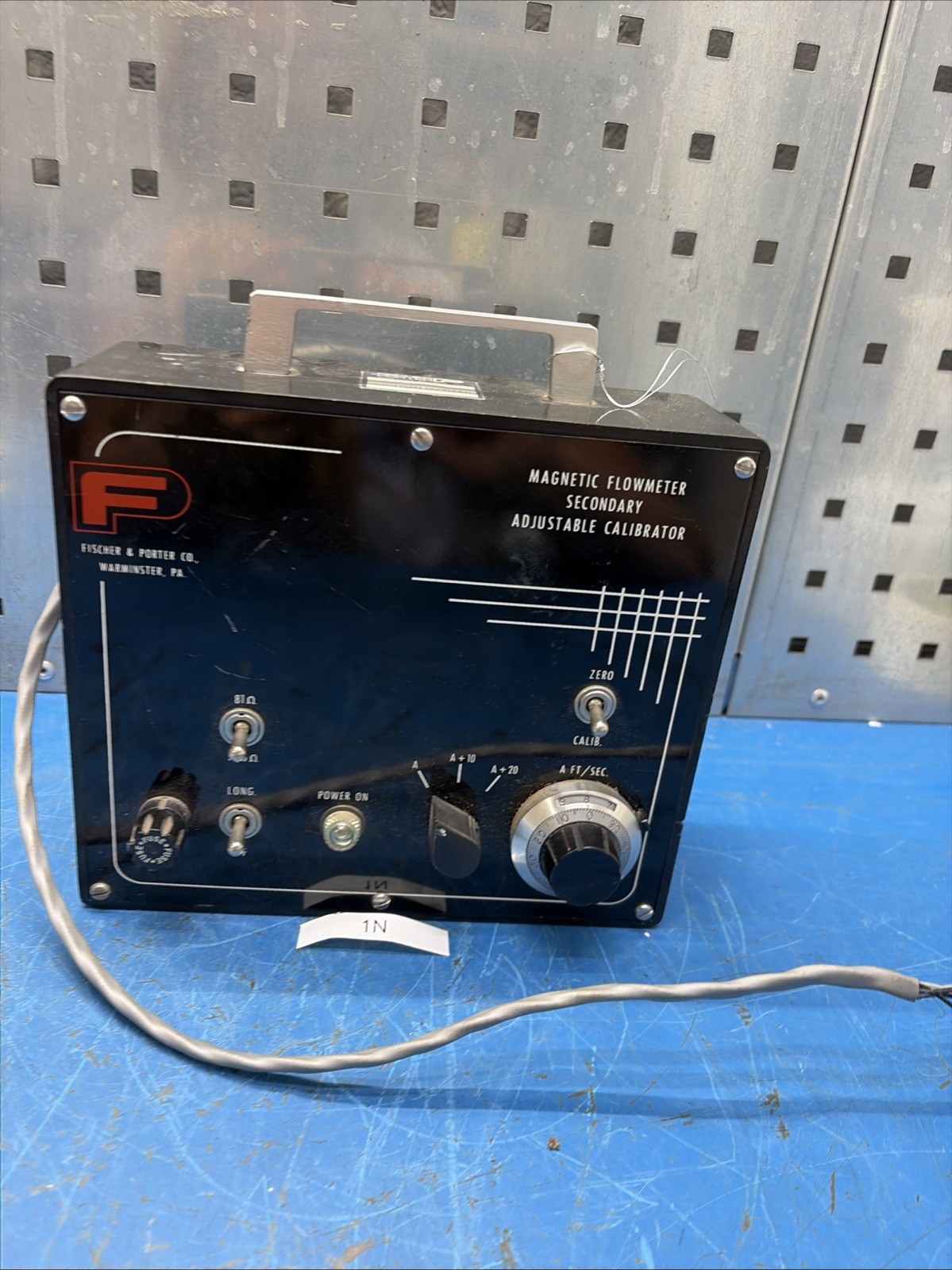 FISCHER & PORTER MAGNETIC FLOWMETER SECONDARY ADJUSTABLE CALIBRATION 55MC1018AA