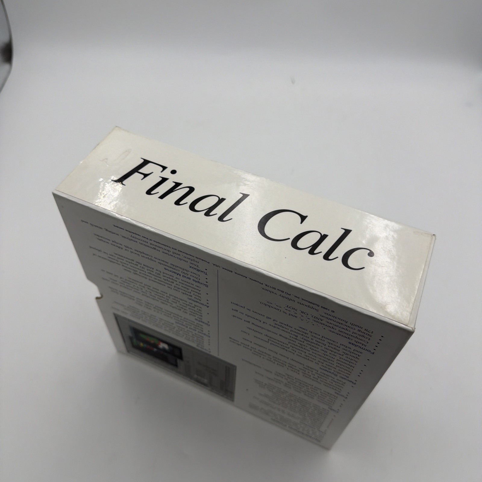 Final Calc Amiga Complete Box Binder Manual 4 Disks Tested SoftWood Spreadsheet