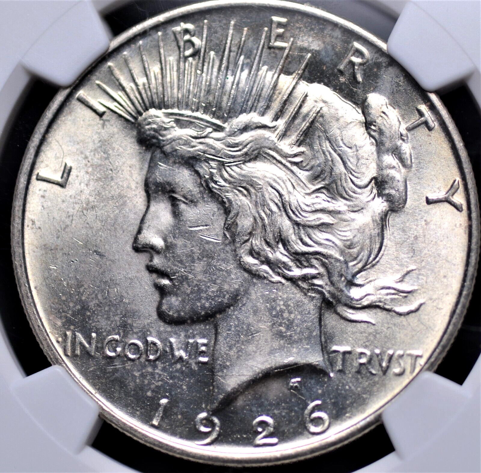 1926 D PEACE DOLLAR NGC MS 62 LUSTER, STRIKE, AND APPEAL OF A HIGHER GRADE AND A