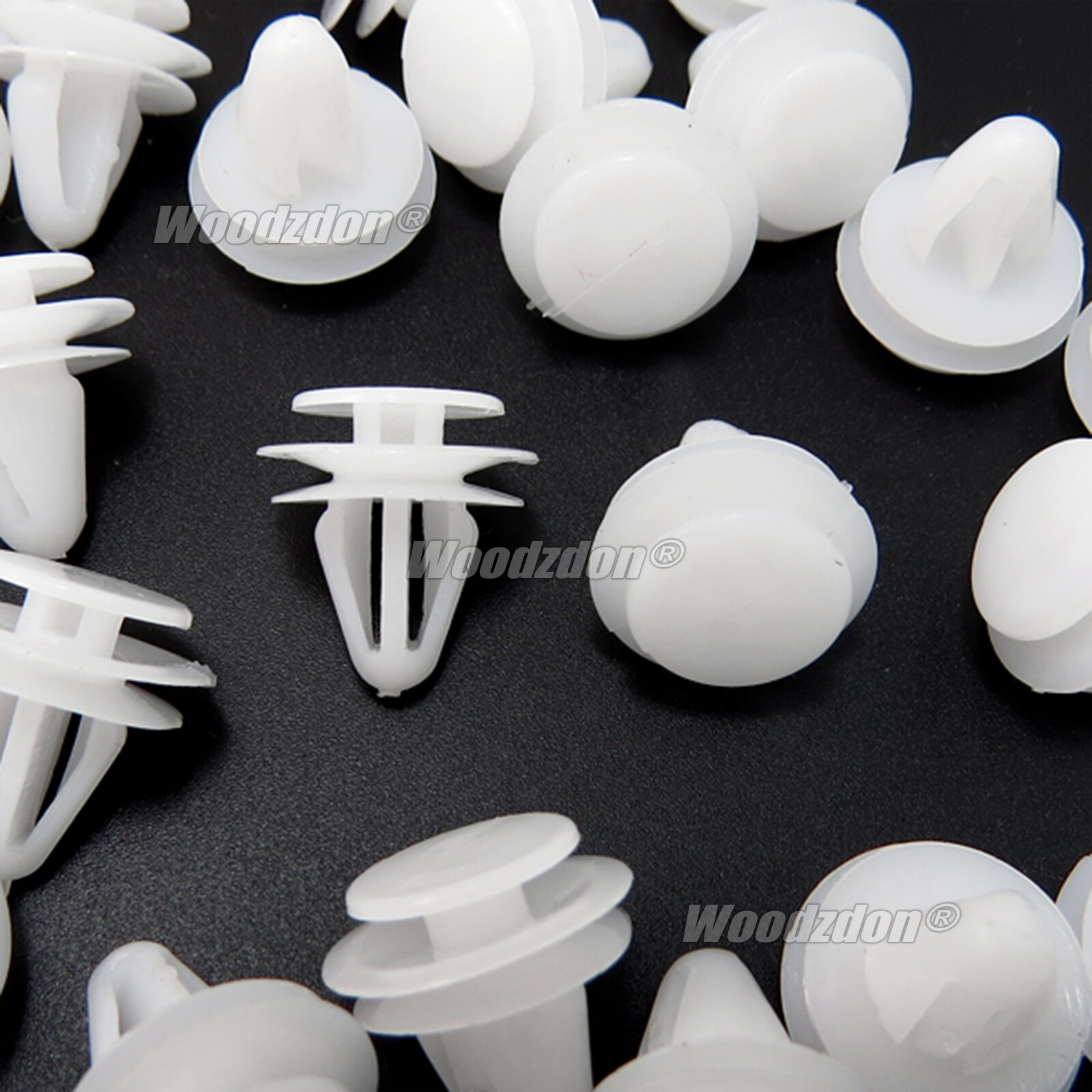 Pack 50 Door Panel Lining Retainer Push Clips White for Honda Accord Civic CRV