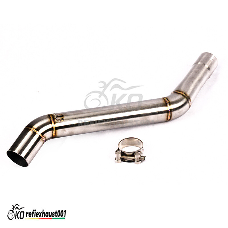 For CF-Moto 650NK 400NK Mid Exhaust Link Pipe Stainless Steel 51mm Connect Pipe