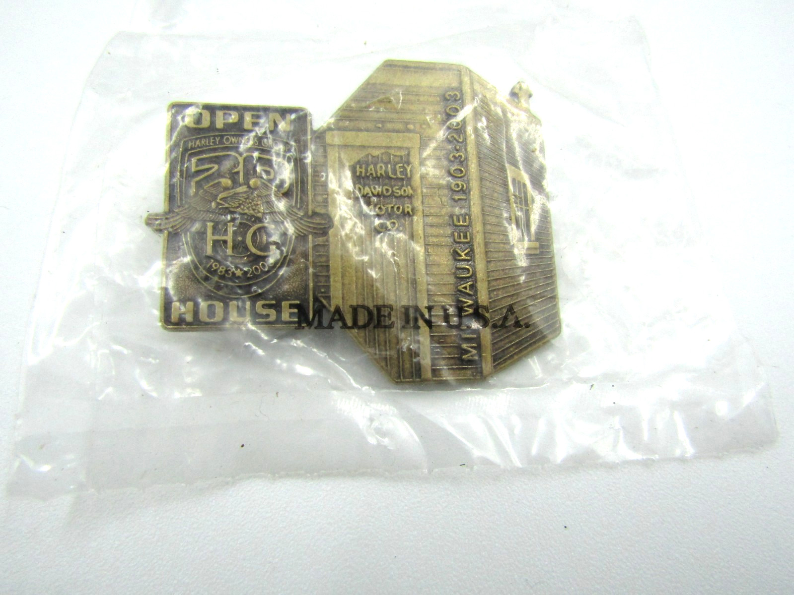 Harley Davidson HOG Open House Pin 1903-2003