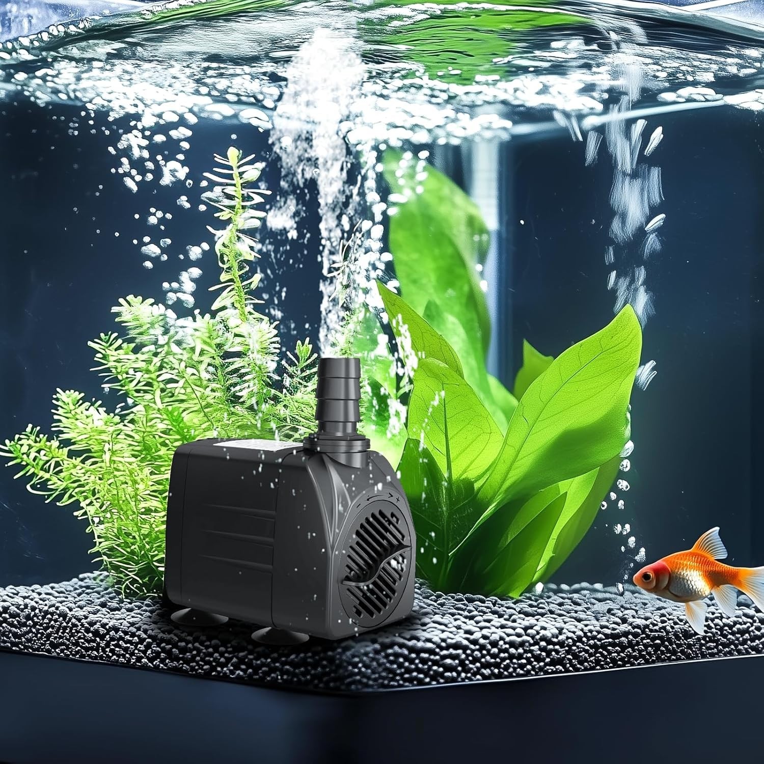 Multi-Functional 550GPH Submersible Pump - Ideal for Aquariums & Water Features