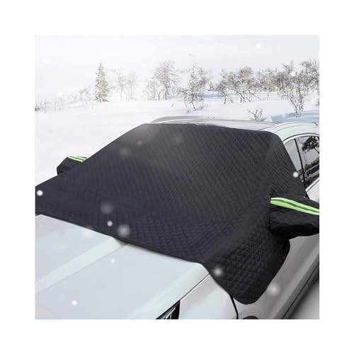 Car Windshield Snow Cover, 5 Layers Magnetic Auto Windshield Protector Black