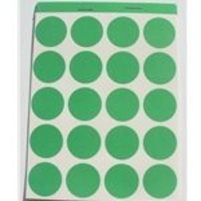 1-Inch Green Pasters for Target Repair